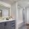 shower/tub combo in bright bathroom