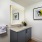 sink with vanity in bathroom