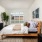 bedroom with large windows