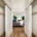hallway closets leading to bedroom